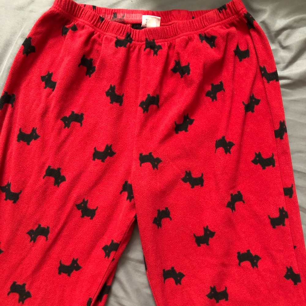 Scottie pajama bottoms.